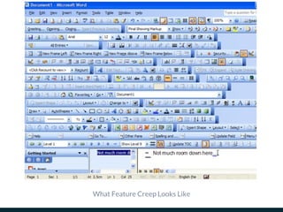 What Feature Creep Looks Like
 