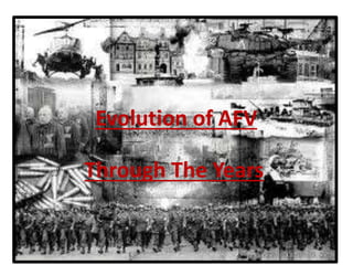Evolution of AFV
Through The Years
 