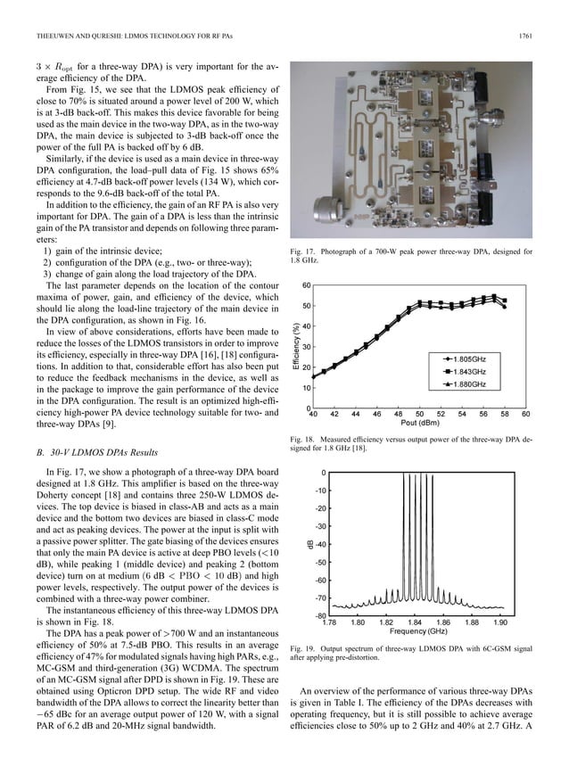 LDMOS technology for RF power amplifiers PDF