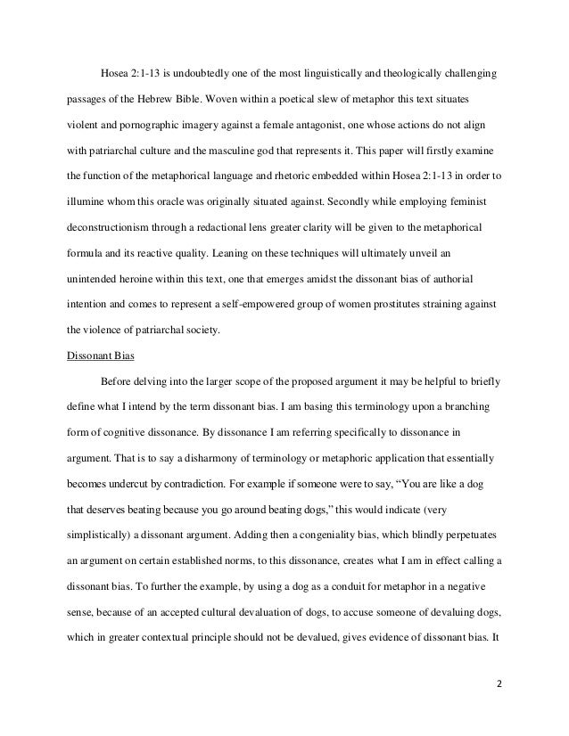 Hosea essay example image
