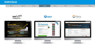 Banca Seguros Crédito Trading Saúde FMCG Distribuição Outros
PORTFÓLIO
 