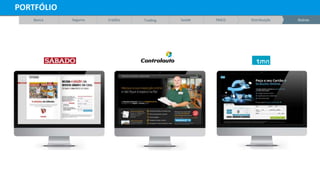 OutrosBanca Seguros Crédito Trading Saúde FMCG Distribuição Outros
PORTFÓLIO
 