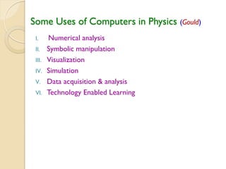 Resources for Teaching Undergraduate Computational Physics | PDF