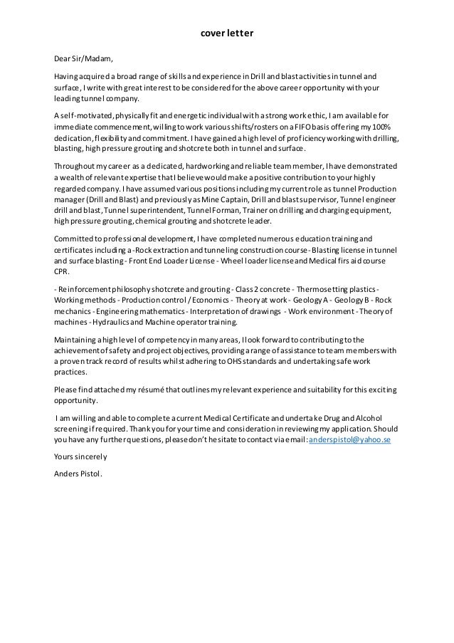cover letter tunnel broad cover letter