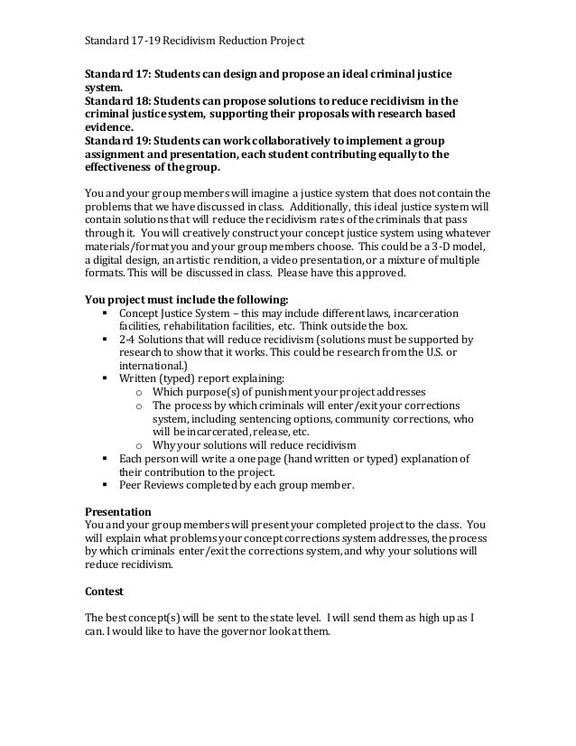 Causes of recidivism essays picture