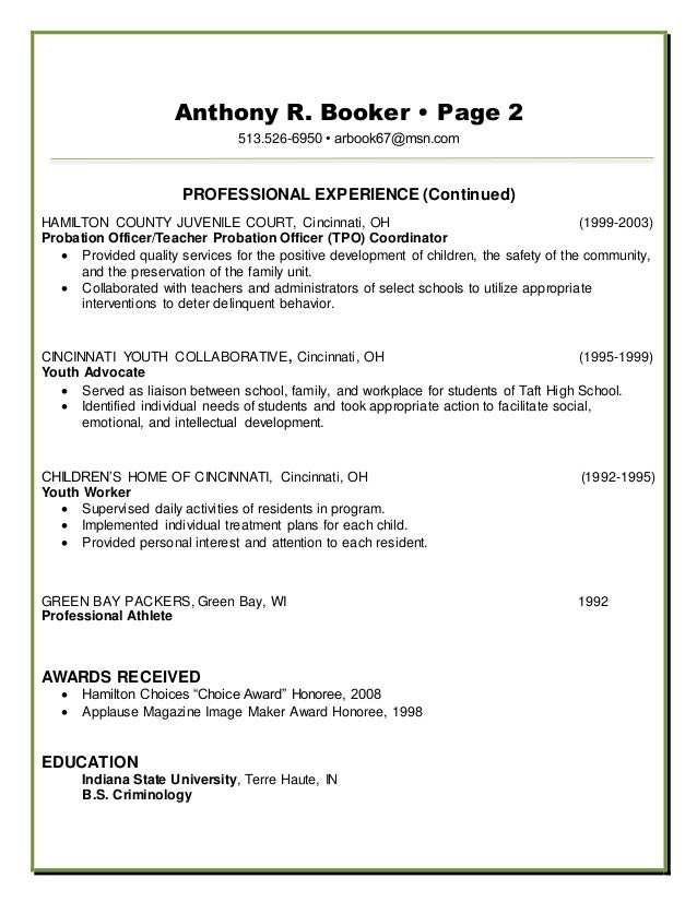 Ant's Resume 2