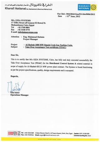 Kharafi (Shabab 215) TOAC Letter