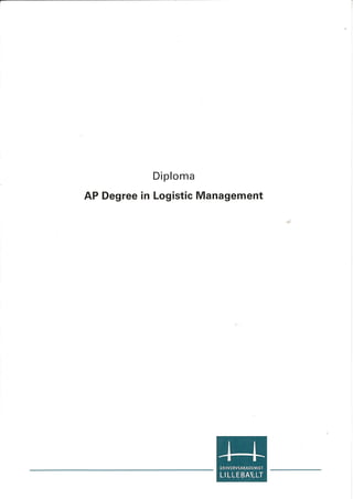 Diploma of Logistic Managment