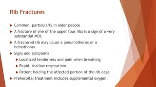 Particularly Ribs Chest, Abdominal and Genitourinary Injuries | PDF