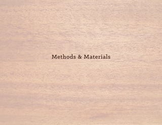 Methods & Materials
 