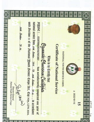 nysc certificate