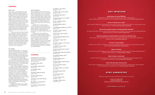 REMEMBERING
Robert Curvin
Robert Curvin, a successful alumnus, visiting
scholar, and professor at Rutgers’ Edward J.
Bloustein School of Planning and Public Policy,
has passed away at 81. Curvin’s loyalty to the
Rutgers community began from the start of his
career as a two-time alumnus with an under-
graduate degree in 1960 from the Newark
College of Arts and Sciences and a MSW degree
from the School of Social Work in 1967. Curvin
is most recognized as a civil right leaders and a
global expert on urban politics, economic
development, and social policy. Curvin served as
a pivotal leader as the Newark chapter head and
national vice-chair for the Congress of Racial
Equality (CORE). He created platforms that
greatly changed decision making processes in
Newark.
Curvin was an author, founder of Newark’s
New Community Corporation, member of the
Ford Foundation, former dean of the Milano
School of Management and Urban Policy at the
New School University, past director of the
Revson Foundation, and trustee of the Fund for
the City of New York to just name a few of his
remarkable accomplishments during his lifetime.
His devotion to social change leaves a positive
impression to those who had the pleasure to
meet him. Dr. Robert Curvin will be deeply
missed and leaves a lasting legacy.
Bert Goldberg
Bert Goldberg passed away at 72 years old on
October 9, 2015 in Marlboro, NJ. Goldberg was
the Executive Director of the Center for Leader-
ship and Management. He was an associate
professor who taught courses including: Integra-
tion Seminar, Social Work Policy and Services I,
Social Practices II, and Managing Change.
"Bert Goldberg was a beloved colleague. He
was instrumental in organizing the Study Abroad
trip to Israel and was truly committed to prepar-
ing the next generation of social workers to serve
the citizens of New Jersey," said Cathryn Potter,
dean of the School of Social Work.
Prior to working at Rutgers, Goldberg was
the President of the Association of Jewish Family
and Children’s Agencies of North America, the
Executive Director of the Jewish Family Service
of Orange County, CA, and the founding
Executive Director of the Jewish Family Service
of Allentown, PA. Goldberg was a delegate to
White House Conferences on Mental Health,
Aging, and Faith Based Services as a part of his
interest in nonprofit agencies. He was committed
to making a positive change to many
Jewish-faith based organizations including the
Jewish Communal Service Association of North
America and the World Council of Jewish
Communal Service.
Goldberg was also father to four children
and grandfather to 10. He was admired by all
who worked with him.
Bernard Neugeboren
Bernard Neugeboren of Riviera Beach, Florida
passed away September 22, 2015 at 90 years old.
Born in Brooklyn, New York in 1924, Bernard
("Bernie") graduated from City College in New
York City, obtained his Master’s Degree in Social
Work from Case Western Reserve University and
his Ph.D. from Brandeis University. In 1967, he
began teaching at the Rutgers Graduate School
of Social Work in New Brunswick, where he
spent his entire academic career until he retired
in 2000.
Neugeboren was a long-time faculty
member at the School of Social Work for over
30 years. During his time at the School, he was a
popular professor, committed mentor, favored
director of the Ph.D. program, passionate
associate dean for Academic Affairs, and devoted
researcher.
Neugeboren had many publications:
Human Services: Integration of Micro and Macro
Roles, Skills, and Contexts, Organization, Police, and
Practice in the Human Services, Environmental
Practice in the Human Services, and Psychiatric
Clinics: A Typology of Service Patterns. These
publications led him to lecture across the United
States, Italy, England, and Holland. In addition
to his dedication to social work practice,
Neugeboren’s greatest passions were tennis and
jazz. Neugeboren leaves his wife, three children,
and five grandchildren.
Ms. Judith M. Abeel, SSW‘88
October 7, 2015
Mr. Louis Eugene Armour, SSW‘67
March 9, 2015
Mr. David Blach, SSW’77
July 19, 1996
Mr. Richard T. Buckley III, SSW’68
August 17, 2015
Ms. Hazel T. Butler, SSW’78
March 19, 2015
Mr. Thomas J. Cag, NCAS’05, SSW’06
April 6, 2009
Mrs. Barbara C. Comstock, SSW’82
September 18, 2015
Ms. Margaret M. Copeland, SSW’89
January 19, 2014
Mr. William G. Crotti, SSW’65
September 16, 2015
Dr. Robert Curvin, NCAS’60, SSW’67
September 29, 2015
Ms. Karen Ann Cutler, SSW’76
May 25, 2008
Mr. Nicholas Degennaro, LC’07, SSW’08
December 28, 2014
Ms. Lois J. Dotterweich, SSW’01
September 20, 2015
Mr. Robert Riddle Ellis, SSW’69
July 12, 2015
Mrs. Barbara Eskin Feuerlicht, DC’57, SSW’84
August 20, 2015
Ms. Vickie C. Garretson, SSW’86
November 8, 2009
Ms. Joan Geraci, CCAS’96, SSW’98
August 16, 2015
Ms. Linda Gerstmann-Chuman, SSW’75
August 31, 2015
Ms. Hermine R. Graylin, SSW’79
May 5, 2015
Mr. Harvey F. Guerin, Jr., ED’51, SSW’72
December 29, 2014
Ms. Kathleen M. Gunson, SSW’77
November 20, 1998
Mr. Petere W. Koemer, UCN’53, SSW’67
September 1, 2015
Ms. Sheryl Lanman Nichols, RC’03, SSW’10
August 18, 2015
Mr. Georffrey Lindenauer, SSW’75
March 25, 2012
Mr. Robert Lindgren, SSW’71
February 2, 2015
Ms. Diana Majewski, UCNB’84, SSW’87
December 18, 2011
Mrs. Nancy Hall Marzi, SSW’68
March 9, 2015
Ms. Audrey M. Roberts, LC’79, SSW’81
May 5, 2015
Ms. Susan Rosenburg, SSW’80
July 5, 2015
Ms. Chaya Trenk, SSW’97
February 1, 2015
Ms. Vema J. Waller, SSW’87
September 13, 2015
Dr. Douglas A. Whyte, SSW’61
November 26, 2014
IN MEMORIUM
The Rutgers School of Social Work
family extends its deepest sympathy to
the loved ones of deceased alumni,
faculty and friends.
Attend lectures and receive FREE CEUs
Rutgers School of Social Work hosts at least four annual donor-funded lectures
where complimentary CEUs are provided! To view upcoming CEU lectures, please visit socialwork.rutgers.edu/events
Become a Field Instructor or Liaison
Want to mentor a Rutgers social work student at your agency? To become a field instructor, liaison, or for your agency to have
social work interns, visit socialwork.rutgers.edu/Current/Field
Work toward a certificate through our Continuing Education department
You already need CEUs, so why not earn them while working toward a certificate? Learn more about our Continuing Education
Certificate Programs by visiting socialwork.rutgers.edu/ce
Submit your professional or personal updates to share good news with fellow alumni
We love to hear what our alumni are up to! Share good news with the Rutgers School of Social Work community by
sending an email to alumni@ssw.rutgers.edu
Post and/or view job openings
Looking for a new job? Have an opening at your place of employment? Post and view current job openings in the tri-state
area by visiting socialwork.rutgers.edu/alumni/jobs
Support our students
Our students rely on private funding to receive scholarships and support for their programs. To explore giving opportunities
and make a donation please visit socialwork.rutgers.edu/give
Speak at classes or career panels
Social Work students love hearing from our alumni! We have various speaking opportunities throughout the year.
Let us know you’re interested by emailing alumni@ssw.rutgers.edu
Network with other alumni, faculty and staff
There are many opportunities for our alumni to come back and network with fellow alumni, faculty, staff, and students.
Browse upcoming events and alumni news at socialwork.rutgers.edu/alumni
Make sure to update your contact information and subscribe to our eNews!
facebook.com/RutgersSSW
alumni@ssw.rutgers.edu
Linked In: School of Social Work Alumni Network
G E T I N V O LV E D
S TAY C O N N E C T E D
PARTNERING CHANGEfor
28 R U T G E R S S C H O O L O F S O C I A L W O R K / PA R T N E R I N G f o r C H A N G E
 