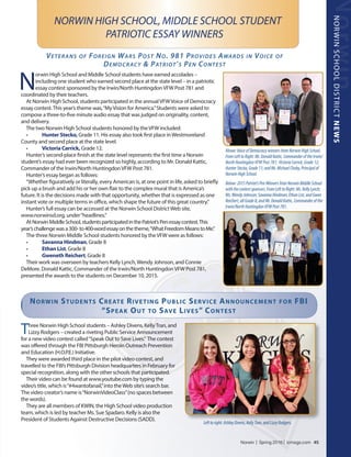 Norwin Students FINAL IN NORWIN WITH COVER AND TOC - MARCH 2016 | PDF