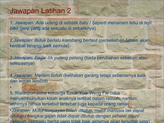 Teknik Menjawab Peribahasa