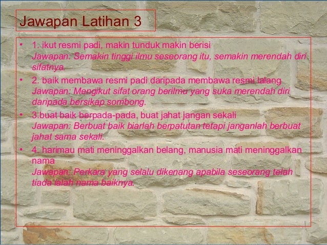 buat baik berpada pada buat jahat jangan sekali