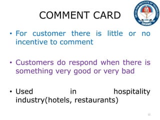 TQM - CUSTOMER COMPLAINT/FEEDBACK - FINAL YEAR CS/IT - SRI SAIRAM ...