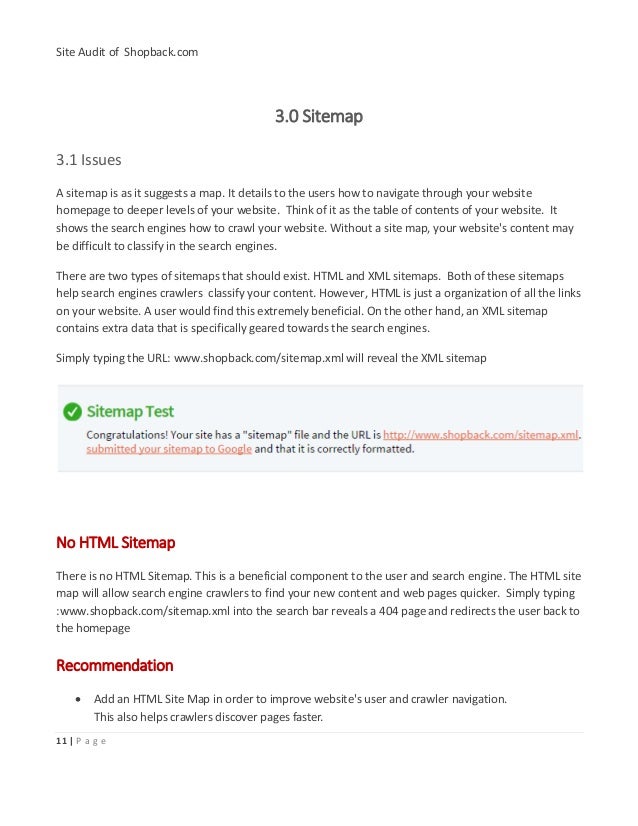 executive website audit