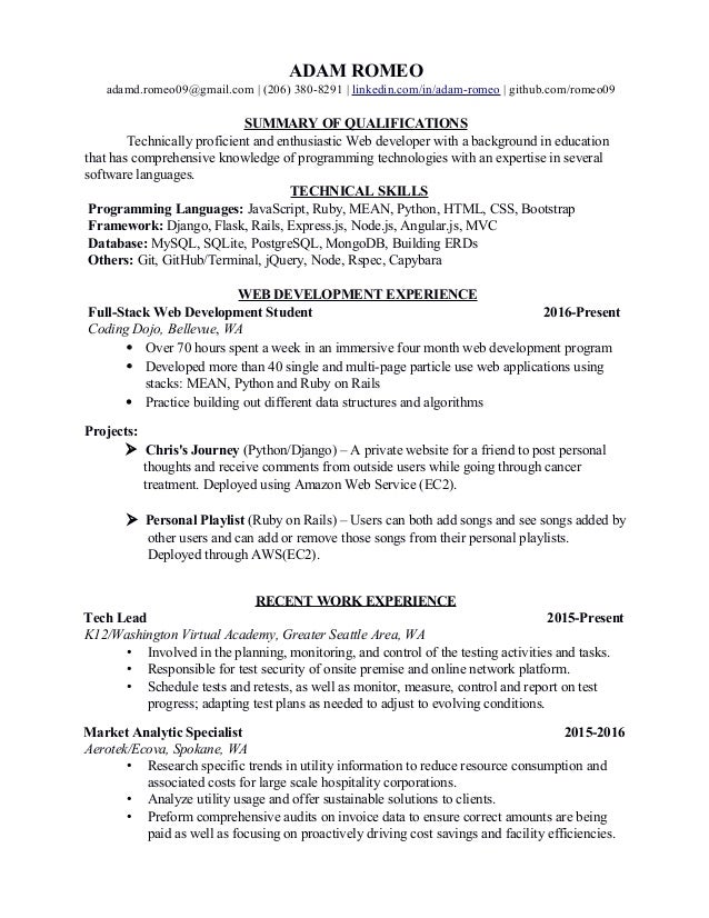 resume