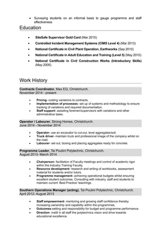 Shane Cv Shane CV | DOC