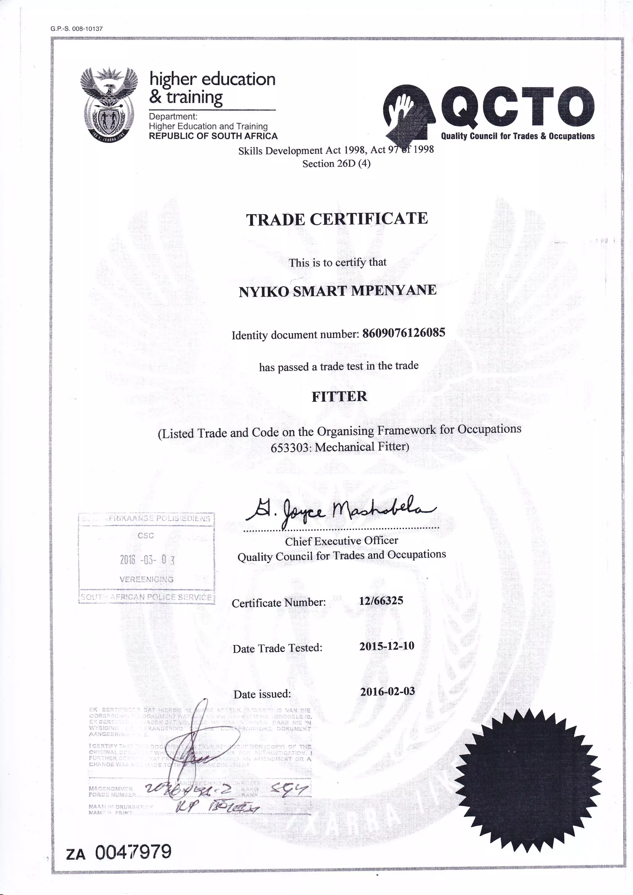 FITTER TRADE TEST PDF FITTER TRADE TEST PDF