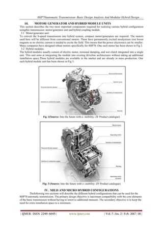 Ford Mht Module 8HP70 Automatic Transmission- Basic Design Analysis and Modular Hybrid ...