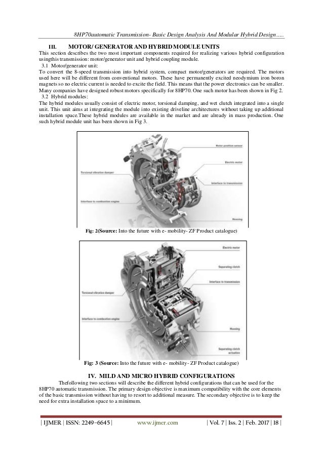 8HP70 Automatic Transmission Basic Design Analysis and Modular Hybri…