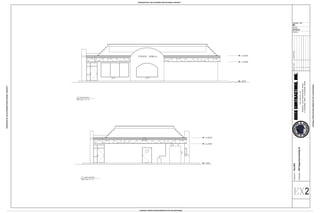 ELEV. 11'-6"
TOP OF ROOF EDGE
ELEV. 8'-8"
BOTTOM OF AWNING
ELEV. 0'-0"
TOP OF SLAB
ELEV. 11'-6"
TOP OF ROOF EDGE
ELEV. 8'-8"
BOTTOM OF AWNING
ELEV. 0'-0"
TOP OF SLAB
12/4 x 6/4 TALL
1/10 SILL
9/10 x 6/0 TALL
1/10 SILL
3/0 x 7/0 TALL
3/0 x 7/0 TALL
0/10 x 1/8 TALL
3/10 SILL
3/0 x 6/8 TALL
2
SOUTH ELEVATION
SCALE : 1/4" = 1'-0"
1
EX2
EAST ELEVATION
SCALE : 1/4" = 1'-0"
2
EX2
PRODUCEDBYANAUTODESKEDUCATIONALPRODUCT
PRODUCEDBYANAUTODESKEDUCATIONALPRODUCT
PRODUCEDBYANAUTODESKEDUCATIONALPRODUCT
PRODUCED BY AN AUTODESK EDUCATIONAL PRODUCT