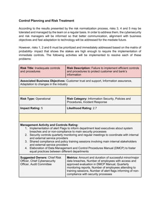 Jpmorgan Risks JPMorgan Chase & Co. -Risk Assessment Report | PDF