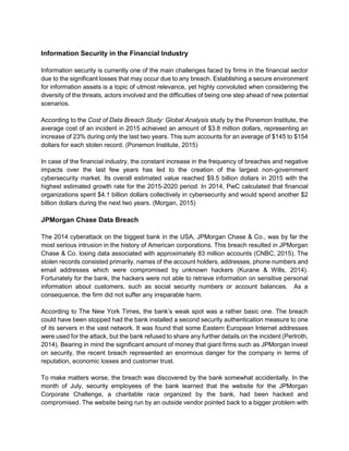Jpmorgan Risks JPMorgan Chase & Co. -Risk Assessment Report | PDF