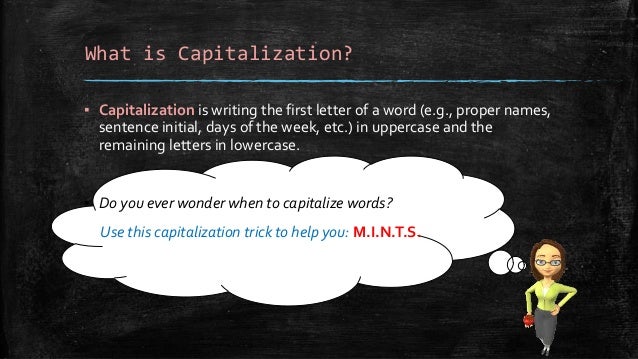 Capitalization Rules