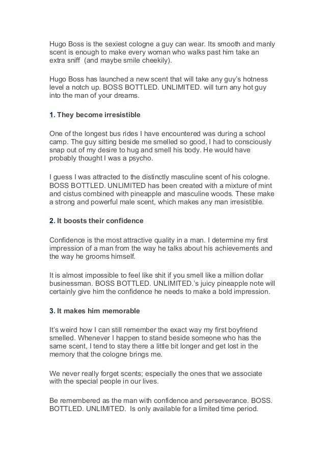 3 Reasons why every man needs BOSS