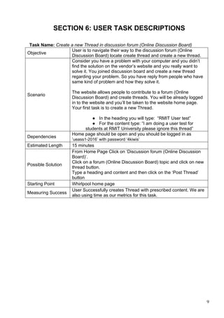 Usability test plan | PDF