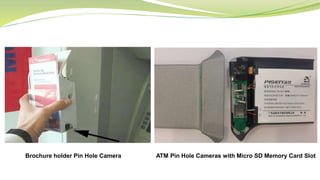 ATM Pin Hole Cameras with Micro SD Memory Card SlotBrochure holder Pin Hole Camera
 