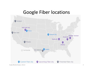 Google Fiber locations
Sudip Bhattacharjee, UConn 5
 