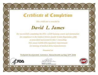 FDA_cGMP_Compliance Certification