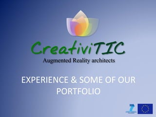 Specific apps or programs not adaptable by users
Lack of specificity
• Based on black and white markers
• Not really adapted for education
Lack of interaction
EDUCATIONAL
Increasing amount of digital resources
Little contents & tools
Custom made
 