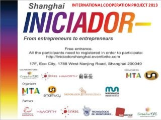 INTERNATIONAL COOPERATION PROJECT 2013
 