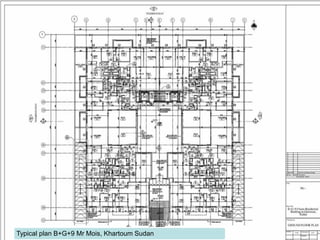 Typical plan B+G+9 Mr Mois, Khartoum Sudan
 