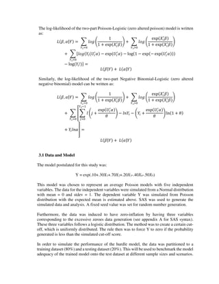 Simulation Study of Hurdle Model Performance on Zero Inflated Count ...