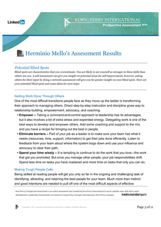 Assessment by Korn Ferry Herminio Mello | PDF | Resume Writing and ...