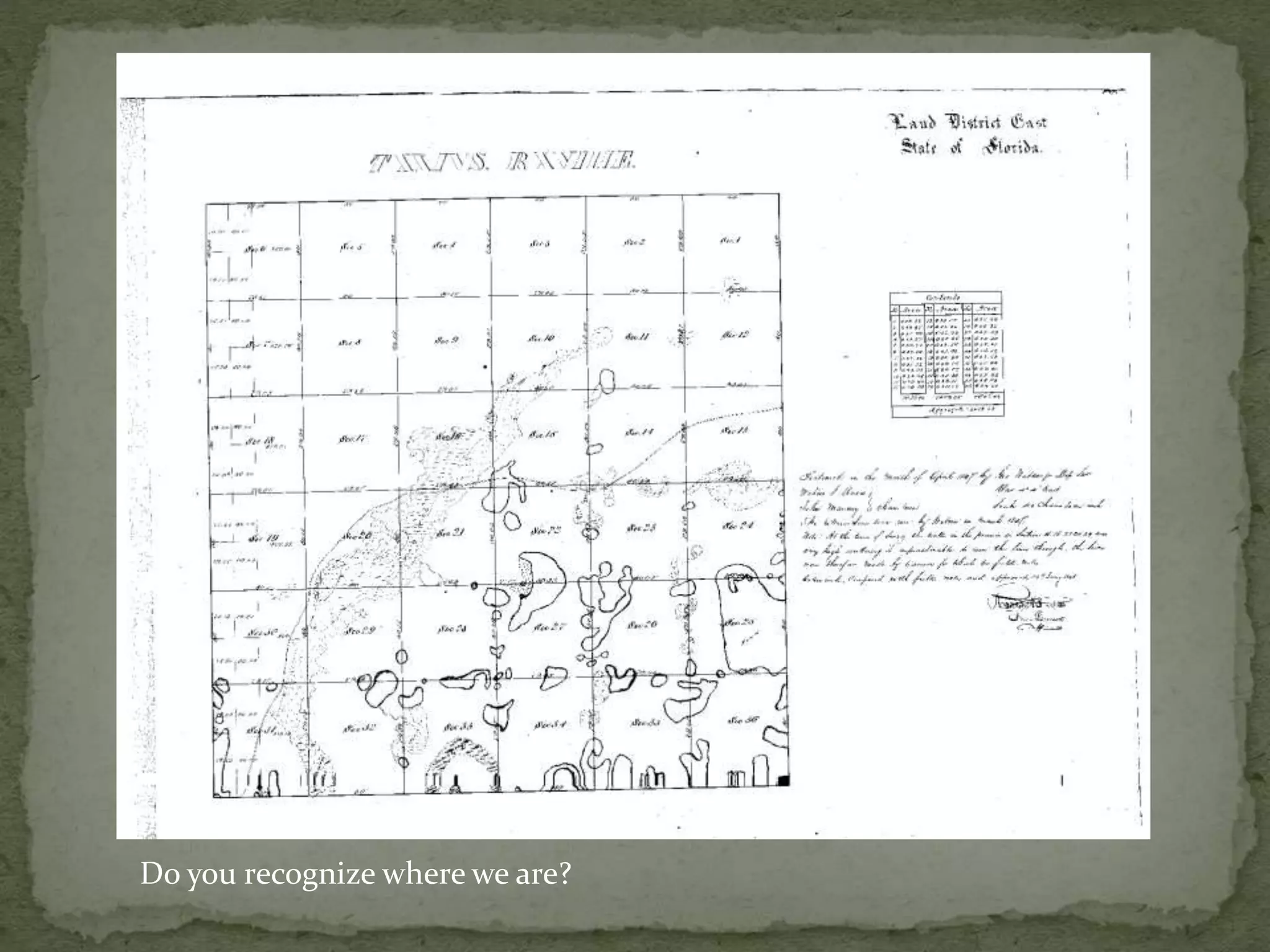 Do you recognize where we are?
 