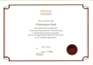 Oracle Certificate