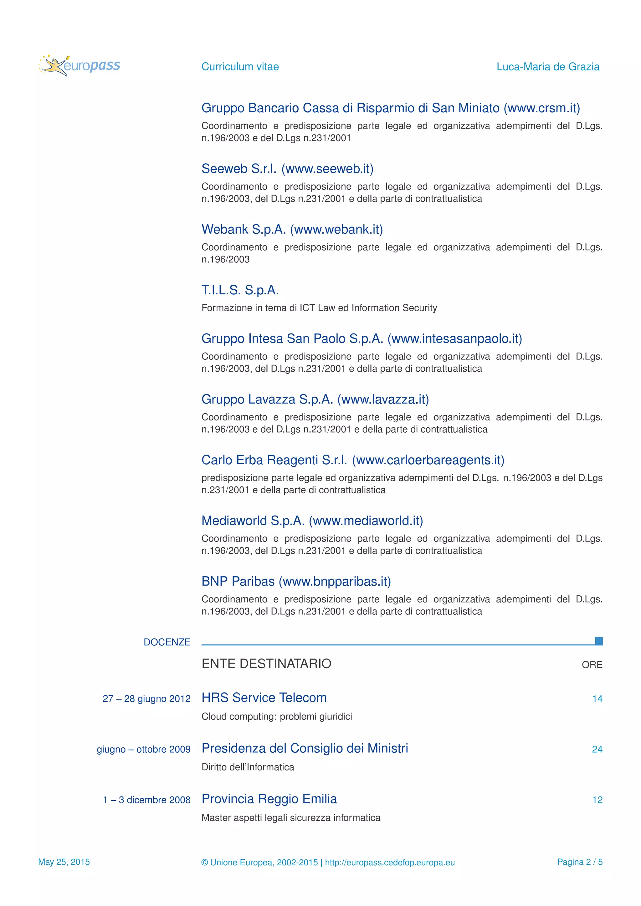 CV_Luca-Maria_de_Grazia | PDF