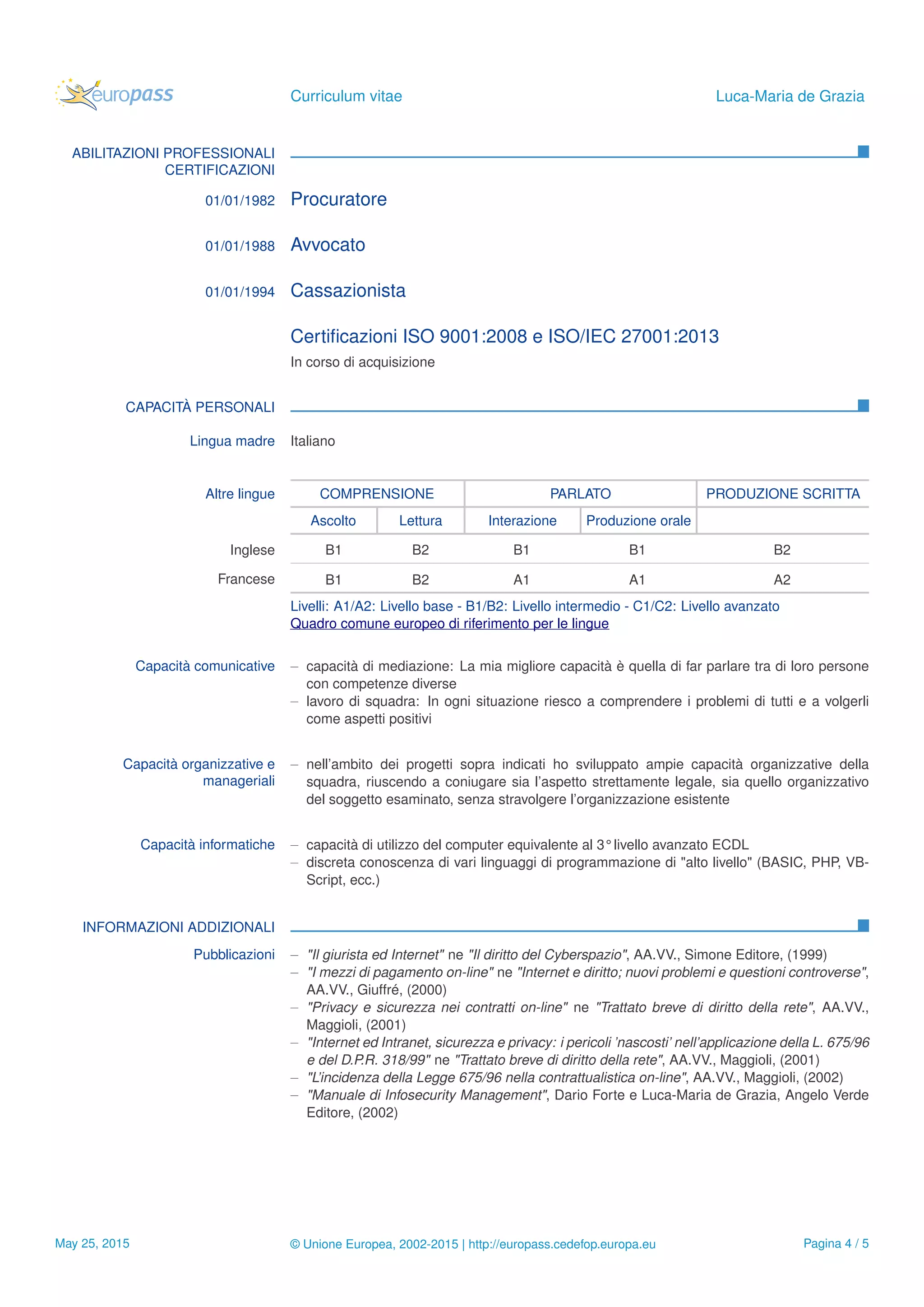 CV_Luca-Maria_de_Grazia | PDF