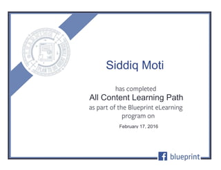 All Content Learning Path
February 17, 2016
Siddiq Moti
 
