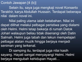 Teknik Menjawab Soalan Novel Spm Bahasa Melayu