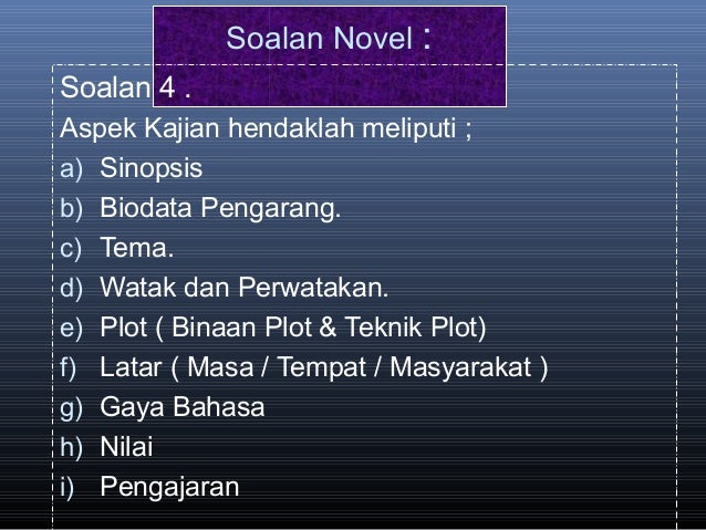 Soalan Latar Tempat Novel Hempasan Ombak - Malacca g