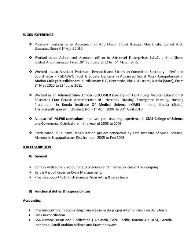 What to include in a resume image