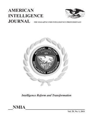 American Intelligence Journal_Vol29No1 | PDF