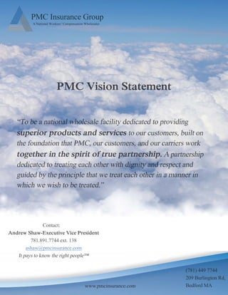PMC vision statement